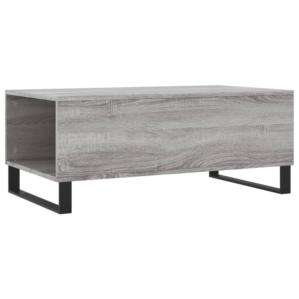 Table basse 90x50x36,5 cm en bois travaillé