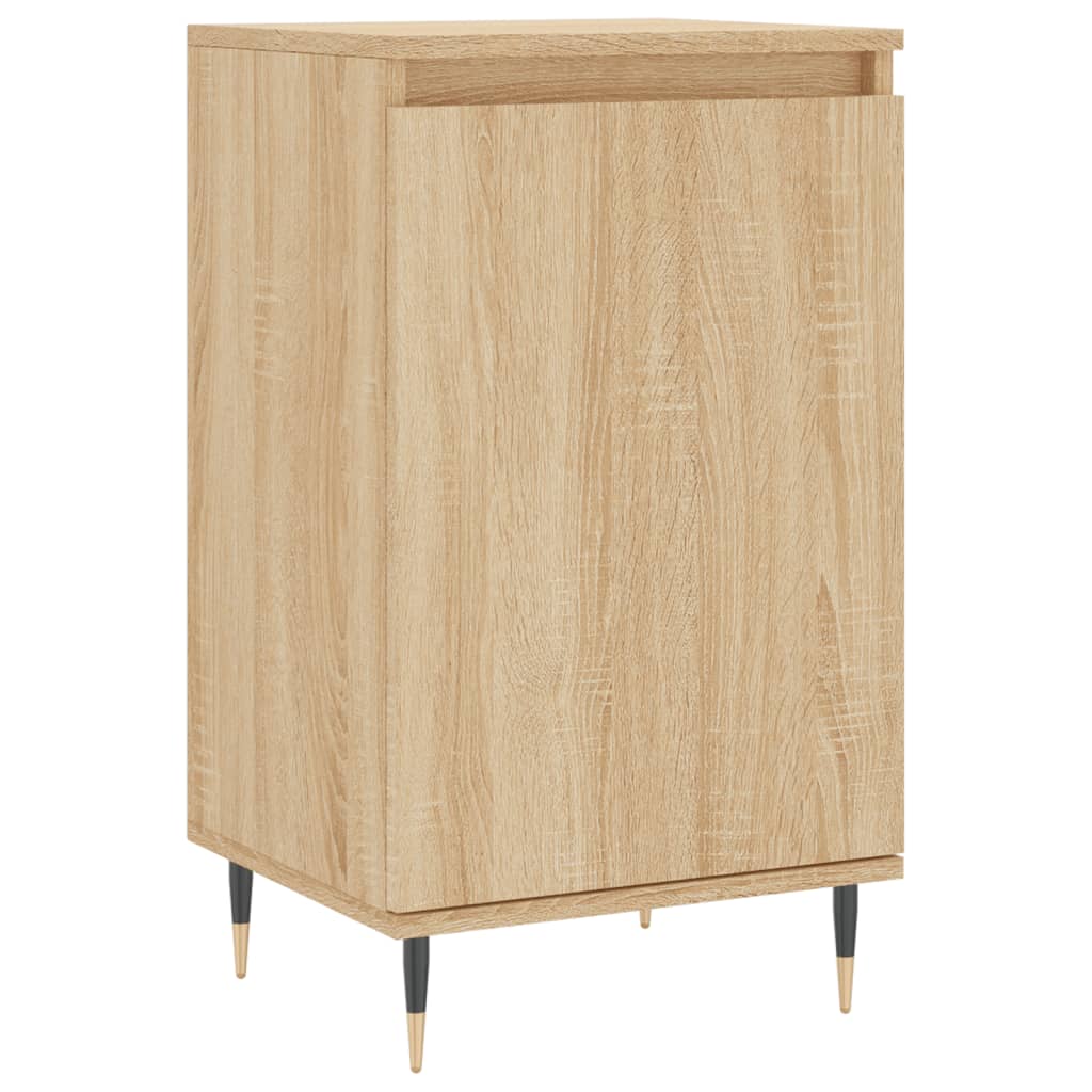 Dressoir 40x35x70 cm bewerkt hout eikenkleurig