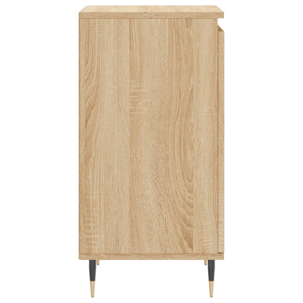 Dressoir 40x35x70 cm bewerkt hout eikenkleurig