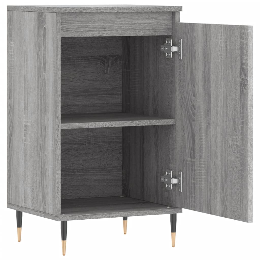 Dressoir 40x35x70 cm bewerkt hout eikenkleurig