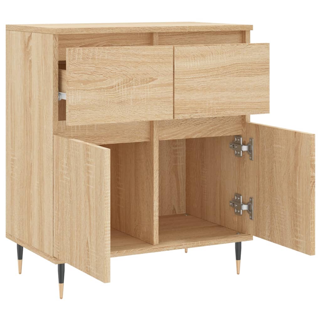 Buffet 60x35x70 cm en bois travaillé