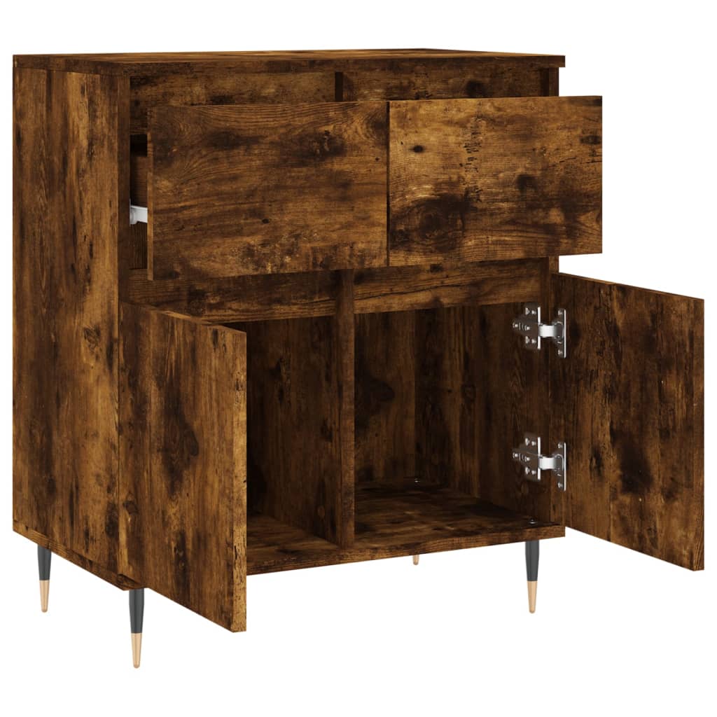 Buffet 60x35x70 cm en bois travaillé