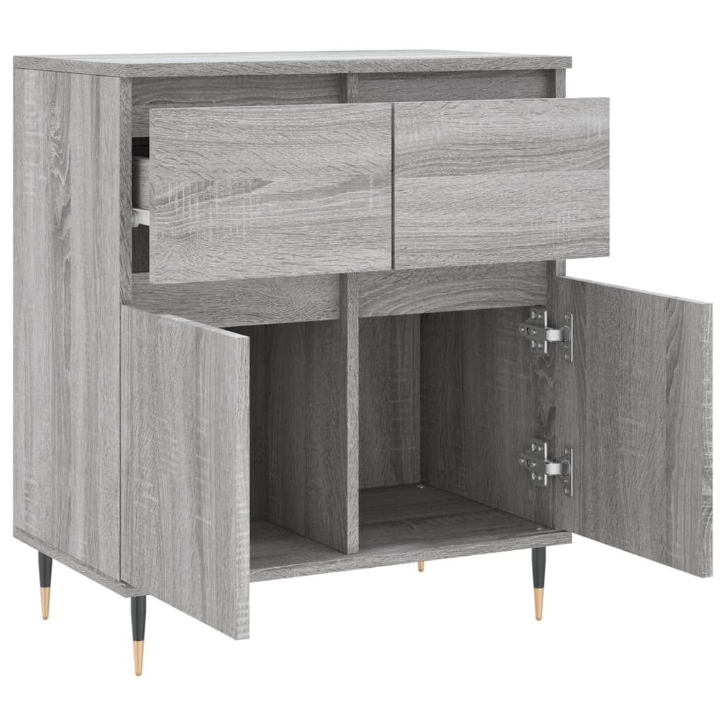 Buffet 60x35x70 cm en bois travaillé