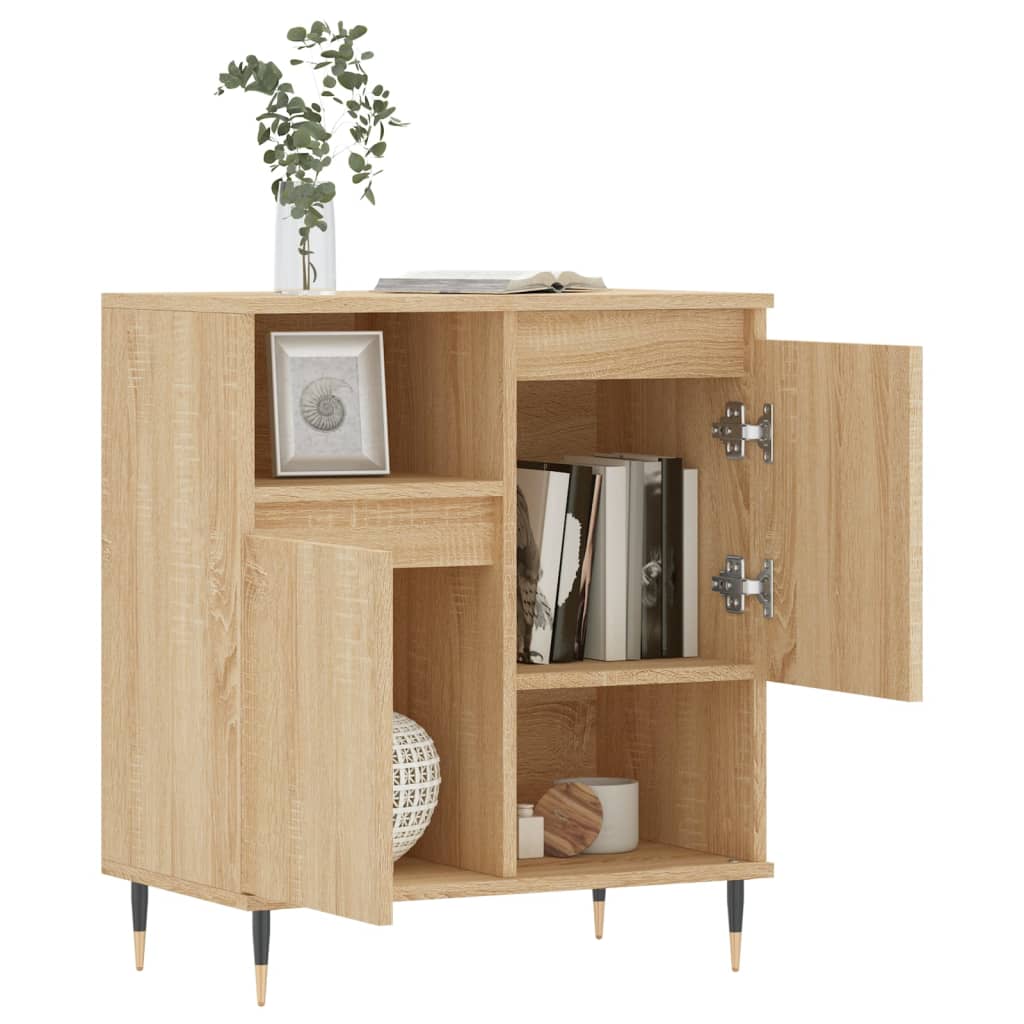 Buffet 60x35x70 cm en bois travaillé