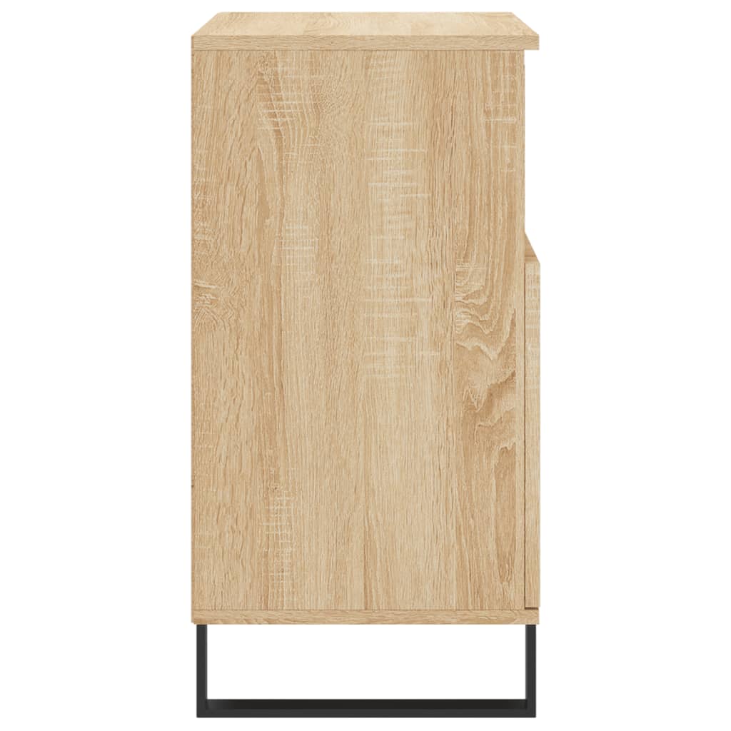 Dressoir 60x30x75 cm bewerkt hout eikenkleurig