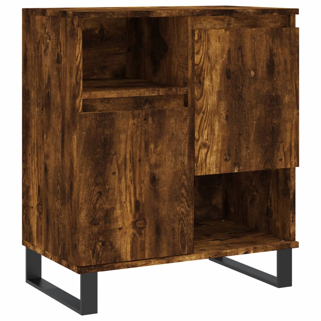 Buffet 60x30x75 cm en dérivé du bois couleur chêne