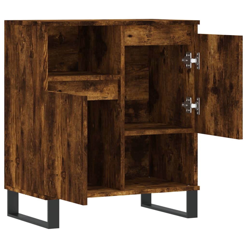 Buffet 60x30x75 cm en dérivé du bois couleur chêne