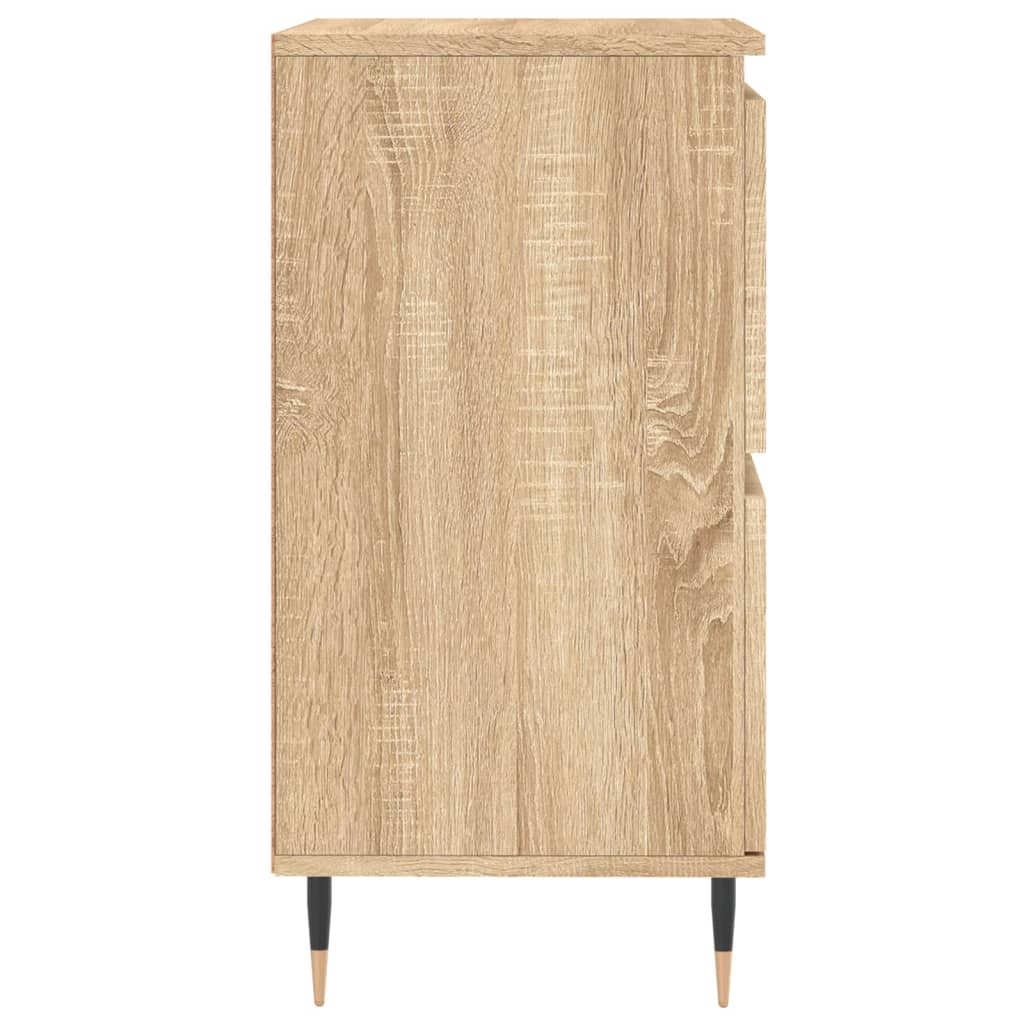 Dressoir 60x35x70 cm bewerkt hout eikenkleurig