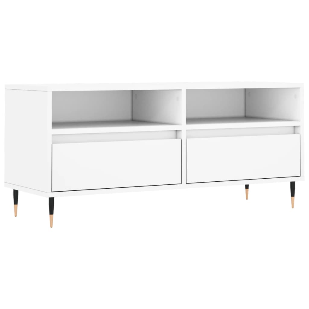 Meuble TV 100x34,5x44,5 cm en bois travaillé