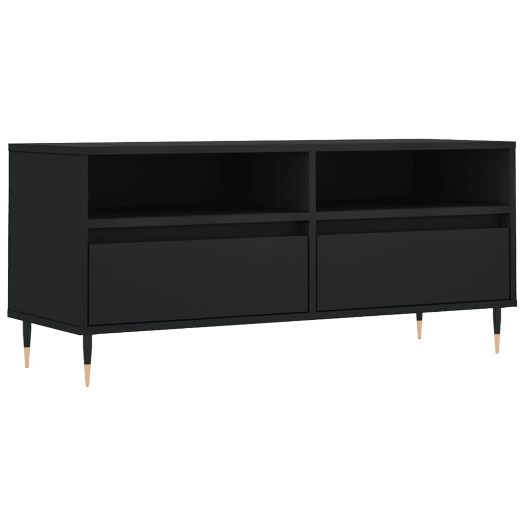 Meuble TV 100x34,5x44,5 cm en bois travaillé