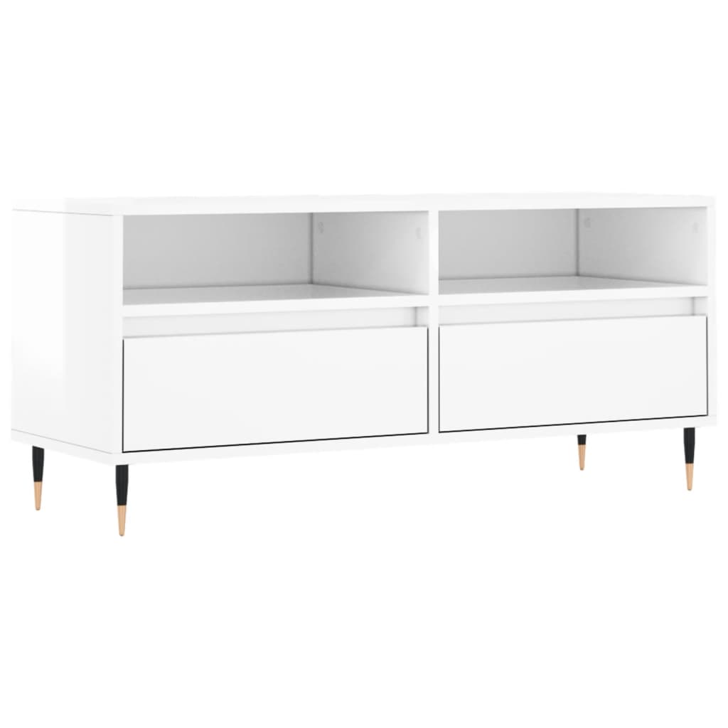 Meuble TV 100x34,5x44,5 cm en bois travaillé