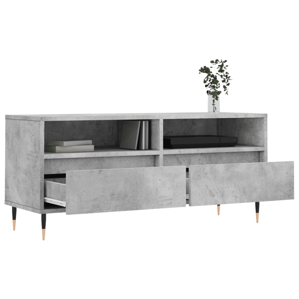 Meuble TV 100x34,5x44,5 cm en bois travaillé