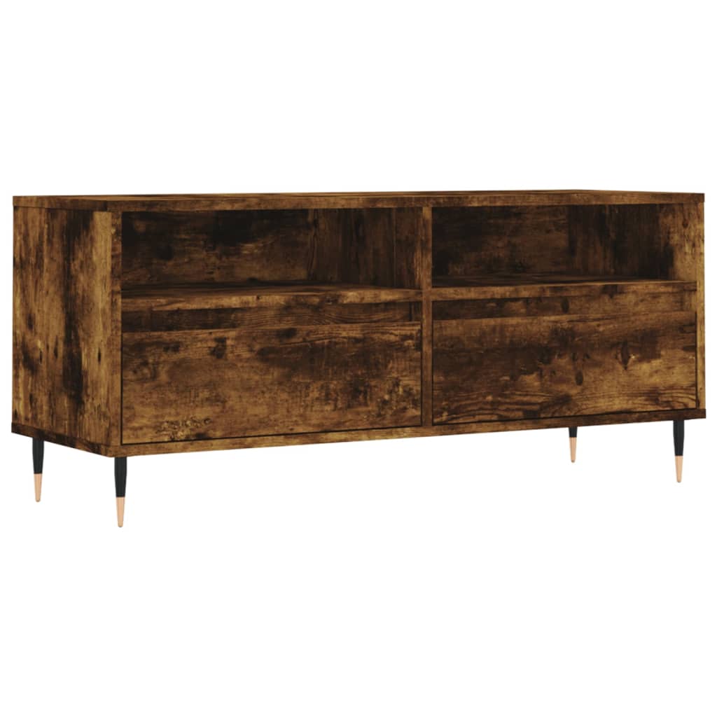 Meuble TV 100x34,5x44,5 cm en bois travaillé