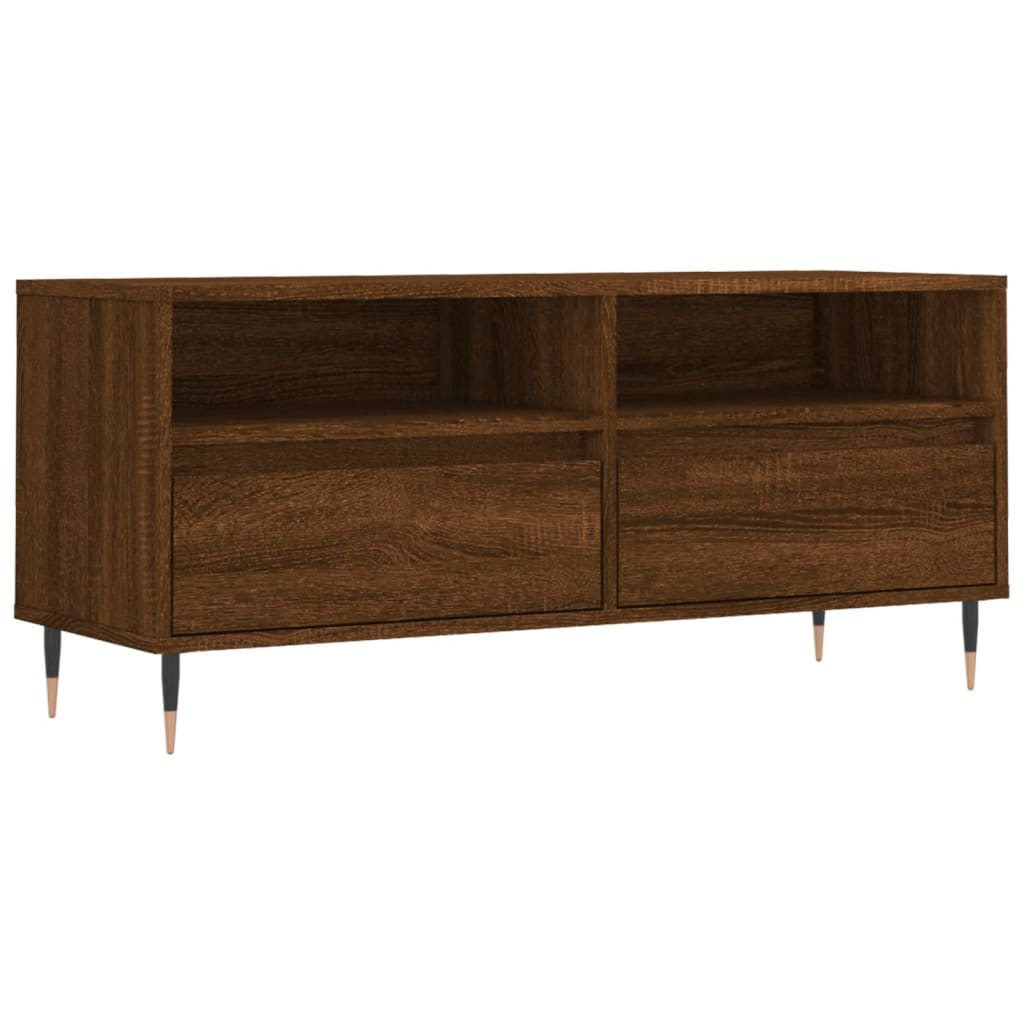 Meuble TV 100x34,5x44,5 cm en bois travaillé