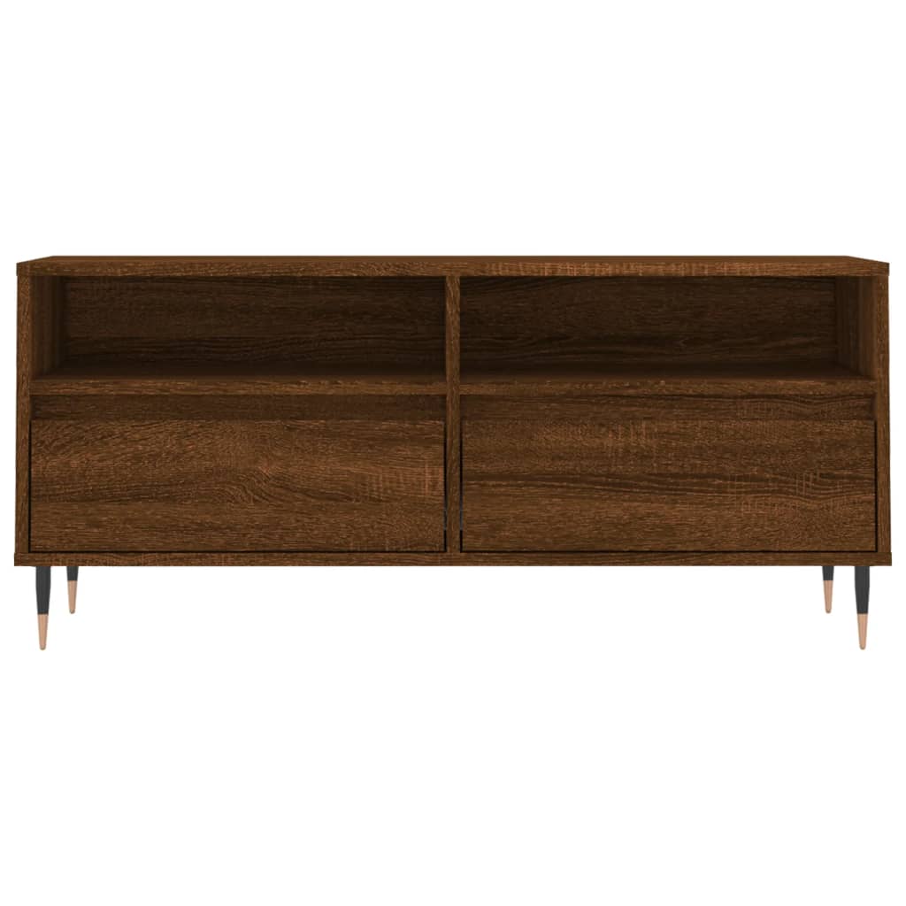 Meuble TV 100x34,5x44,5 cm en bois travaillé