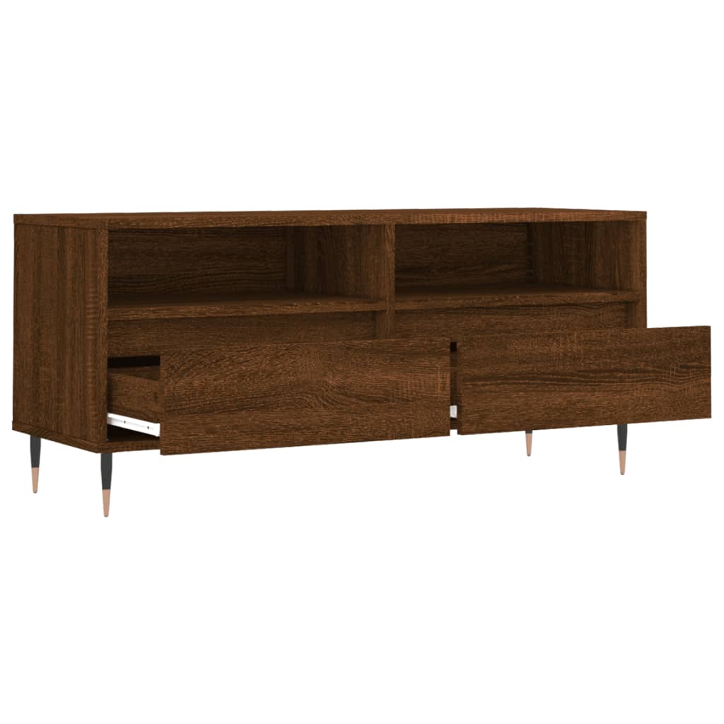 Meuble TV 100x34,5x44,5 cm en bois travaillé