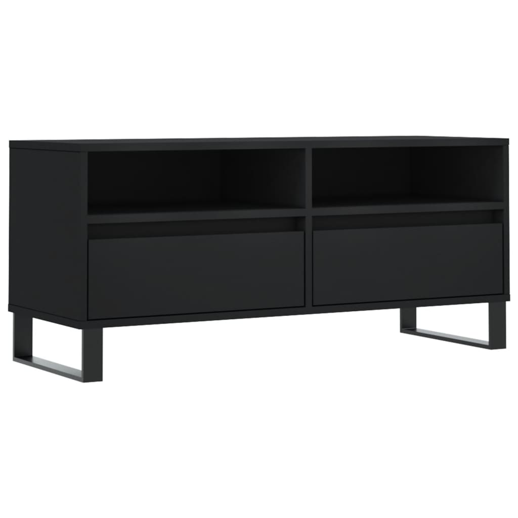 Meuble TV 100x34,5x44,5 cm en bois travaillé