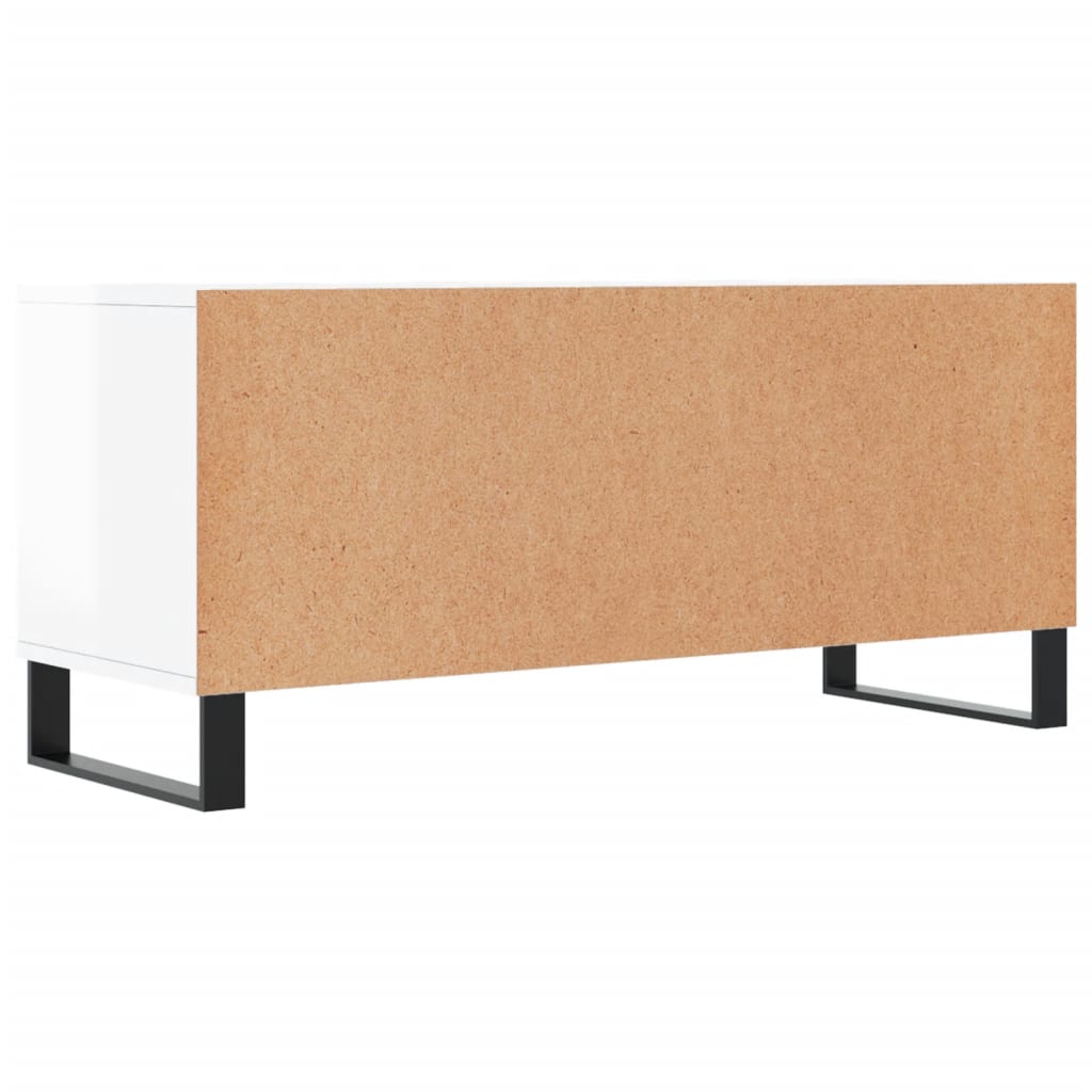 Meuble TV 100x34,5x44,5 cm en bois travaillé