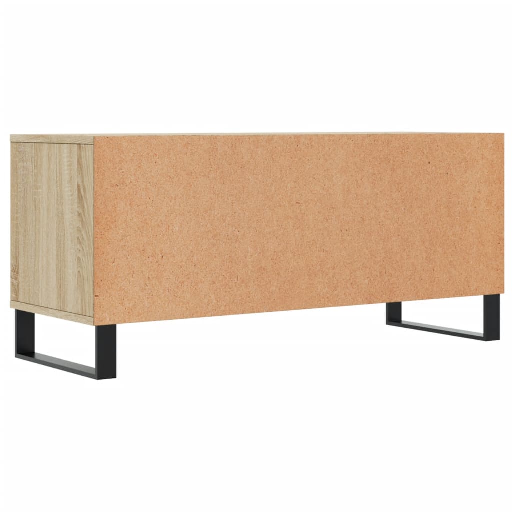 Meuble TV 100x34,5x44,5 cm en bois travaillé