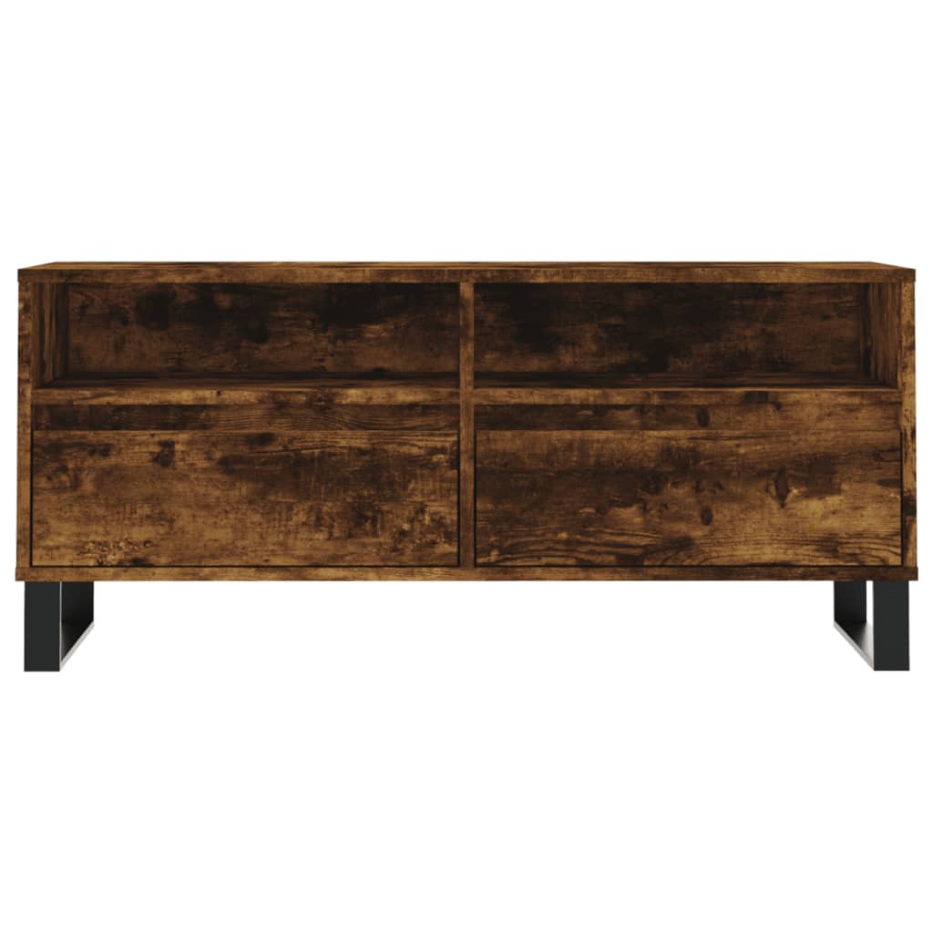 Meuble TV 100x34,5x44,5 cm en bois travaillé