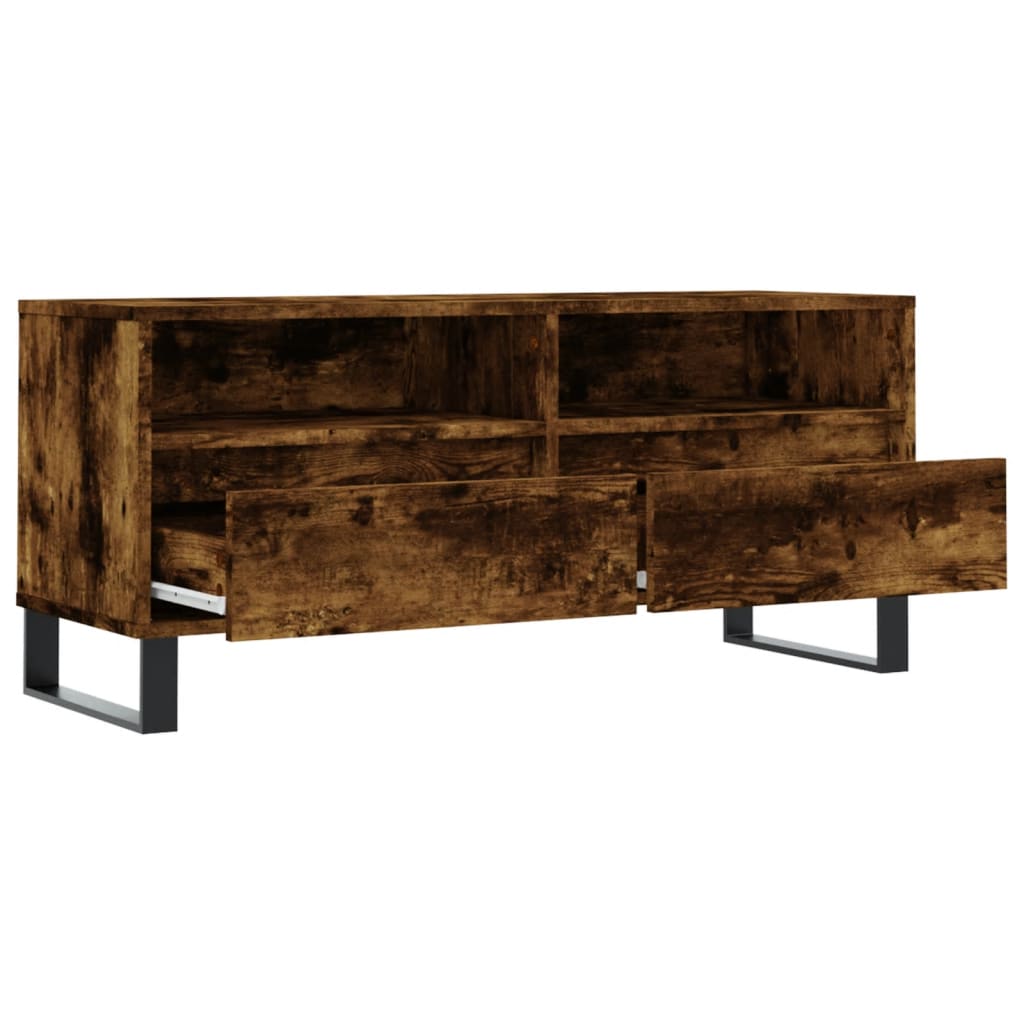 Tv-meubel 100x34,5x44,5 cm bewerkt hout