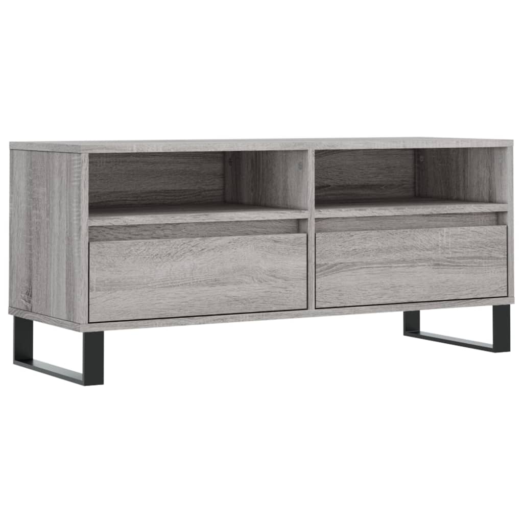 Meuble TV 100x34,5x44,5 cm en bois travaillé