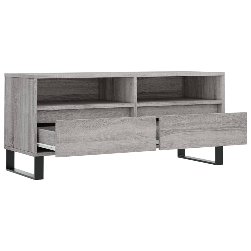 Meuble TV 100x34,5x44,5 cm en bois travaillé