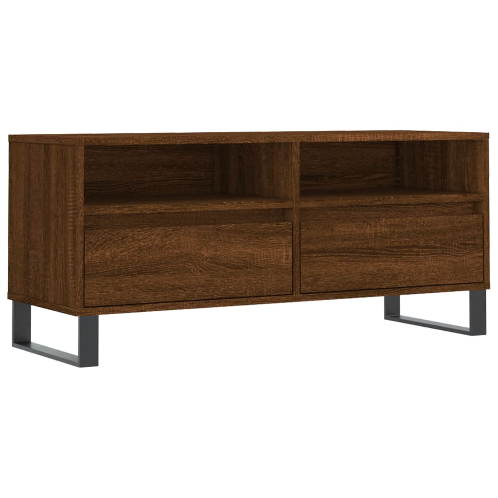 Meuble TV 100x34,5x44,5 cm en bois travaillé