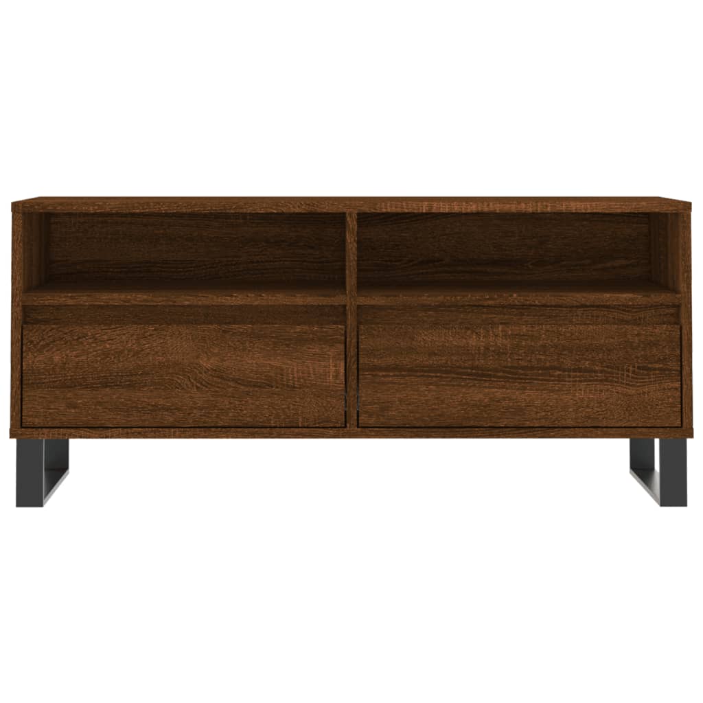 Meuble TV 100x34,5x44,5 cm en bois travaillé