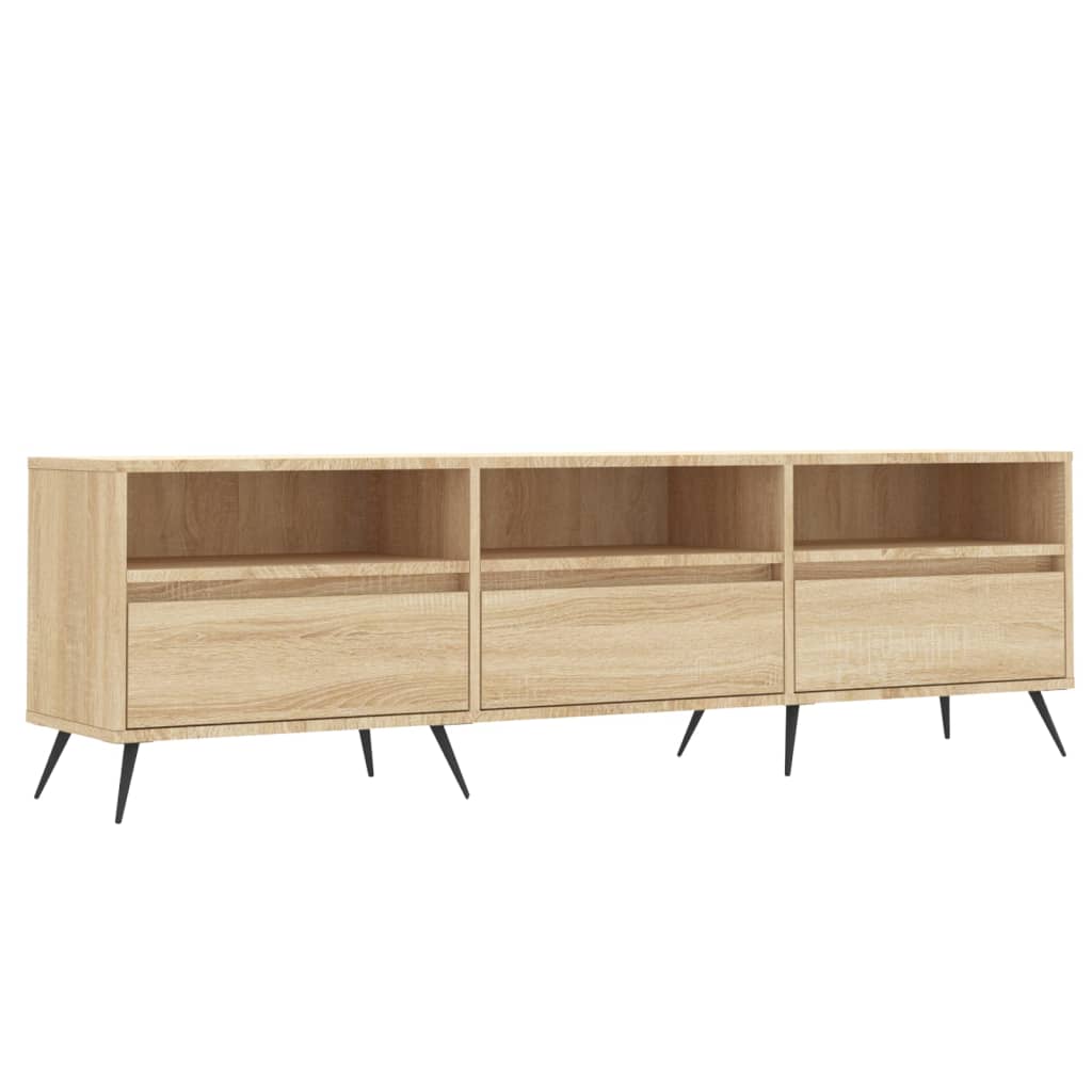 Meuble TV 150x30x44,5 cm en bois travaillé