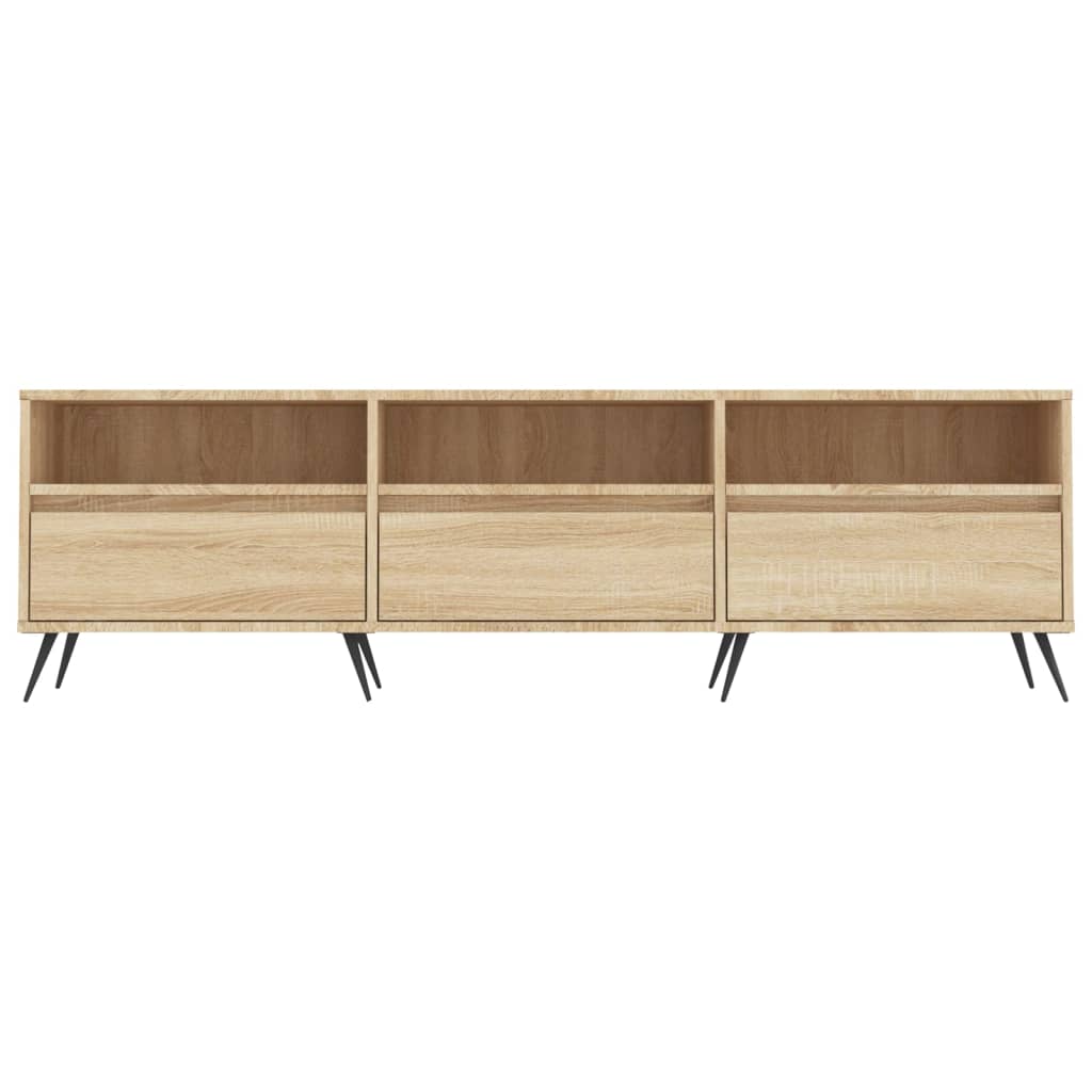 Meuble TV 150x30x44,5 cm en bois travaillé