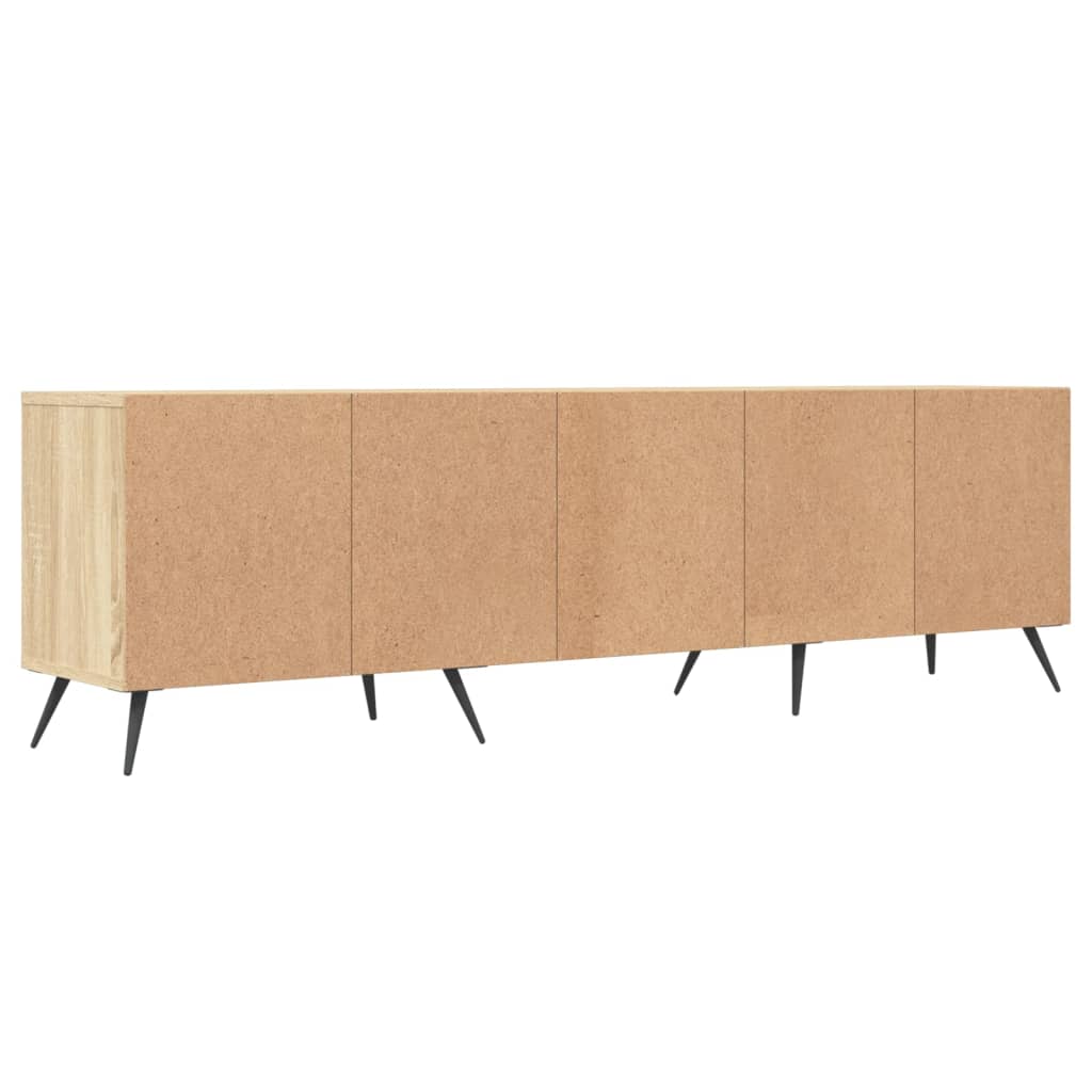 Meuble TV 150x30x44,5 cm en bois travaillé