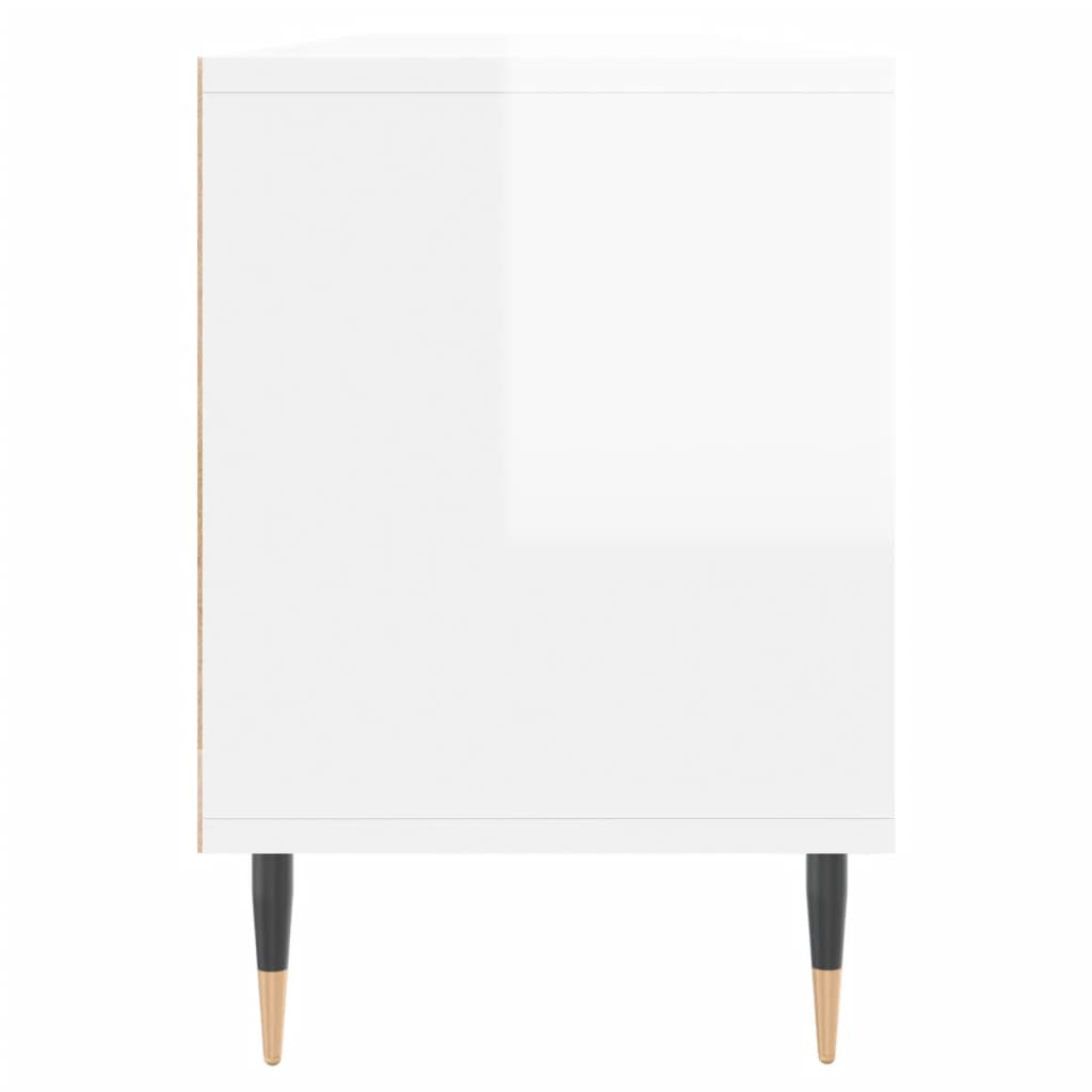 Meuble TV 150x30x44,5 cm en bois travaillé