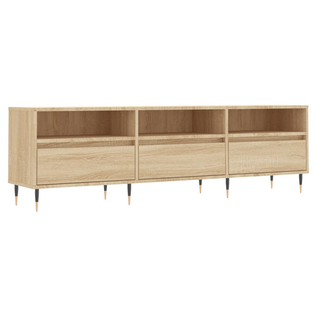 Meuble TV 150x30x44,5 cm en bois travaillé