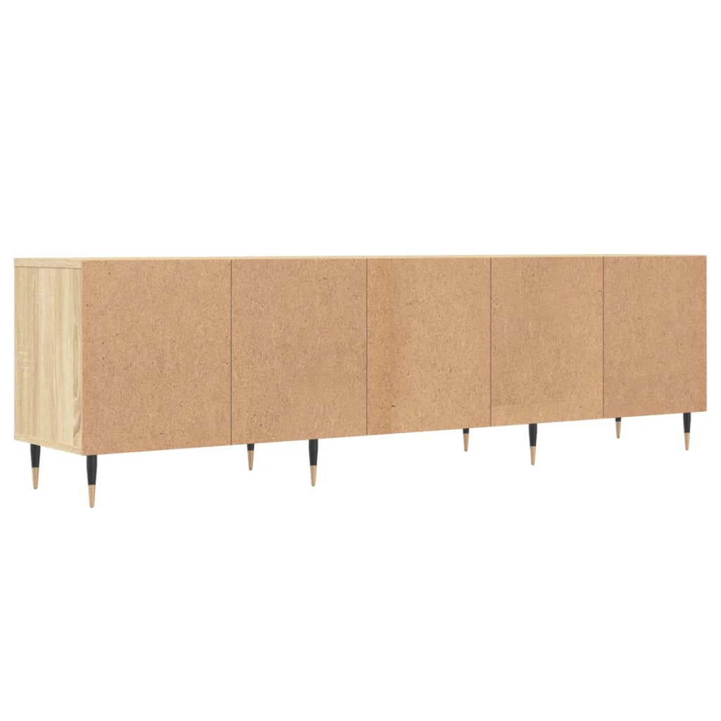 Meuble TV 150x30x44,5 cm en bois travaillé