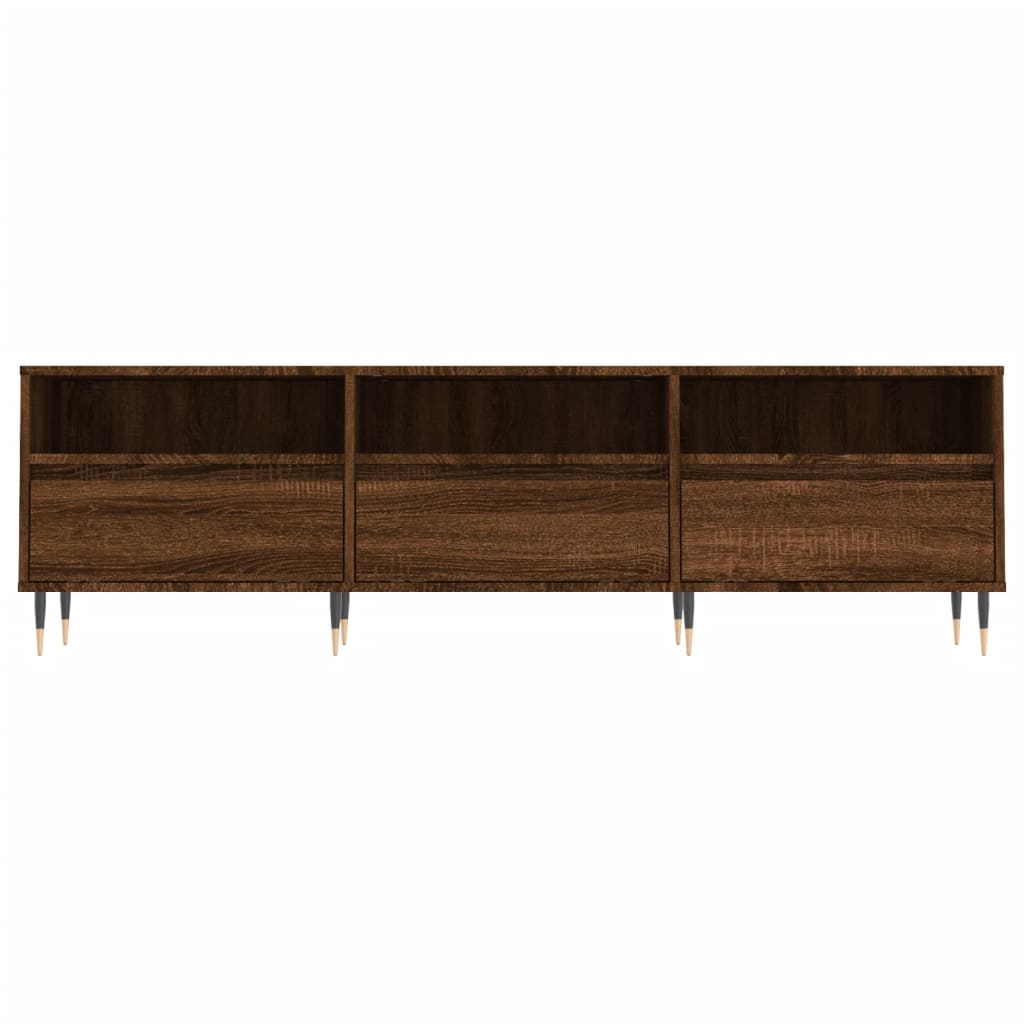 Meuble TV 150x30x44,5 cm en bois travaillé