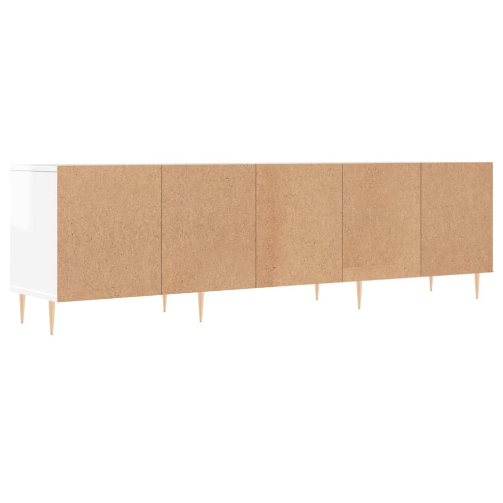 Meuble TV 150x30x44,5 cm en bois travaillé