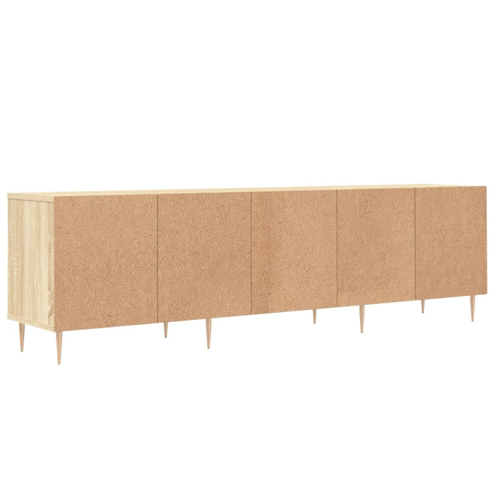 Tv-meubel 150x30x44,5 cm bewerkt hout gerookt eikenkleurig