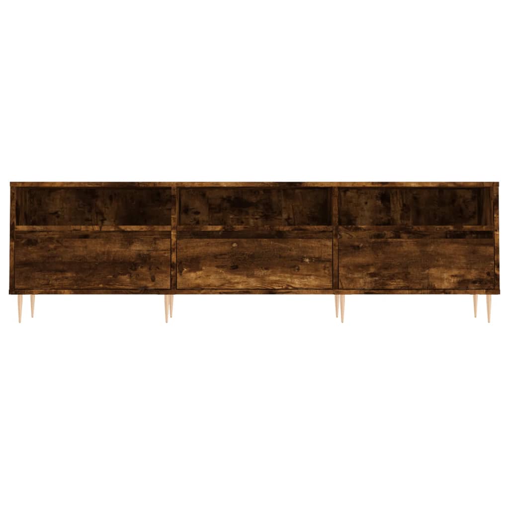 Meuble TV 150x30x44,5 cm en bois travaillé