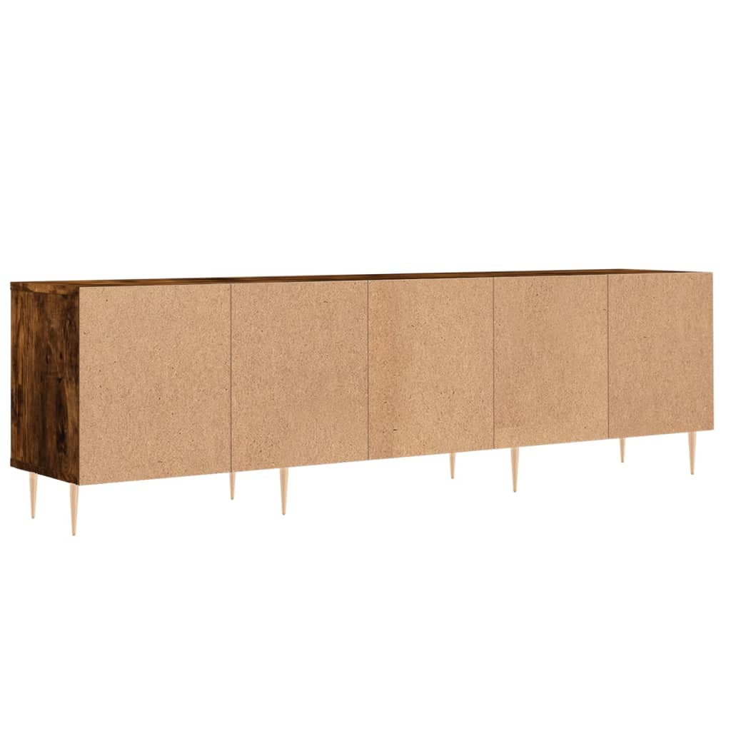 Tv-meubel 150x30x44,5 cm bewerkt hout gerookt eikenkleurig