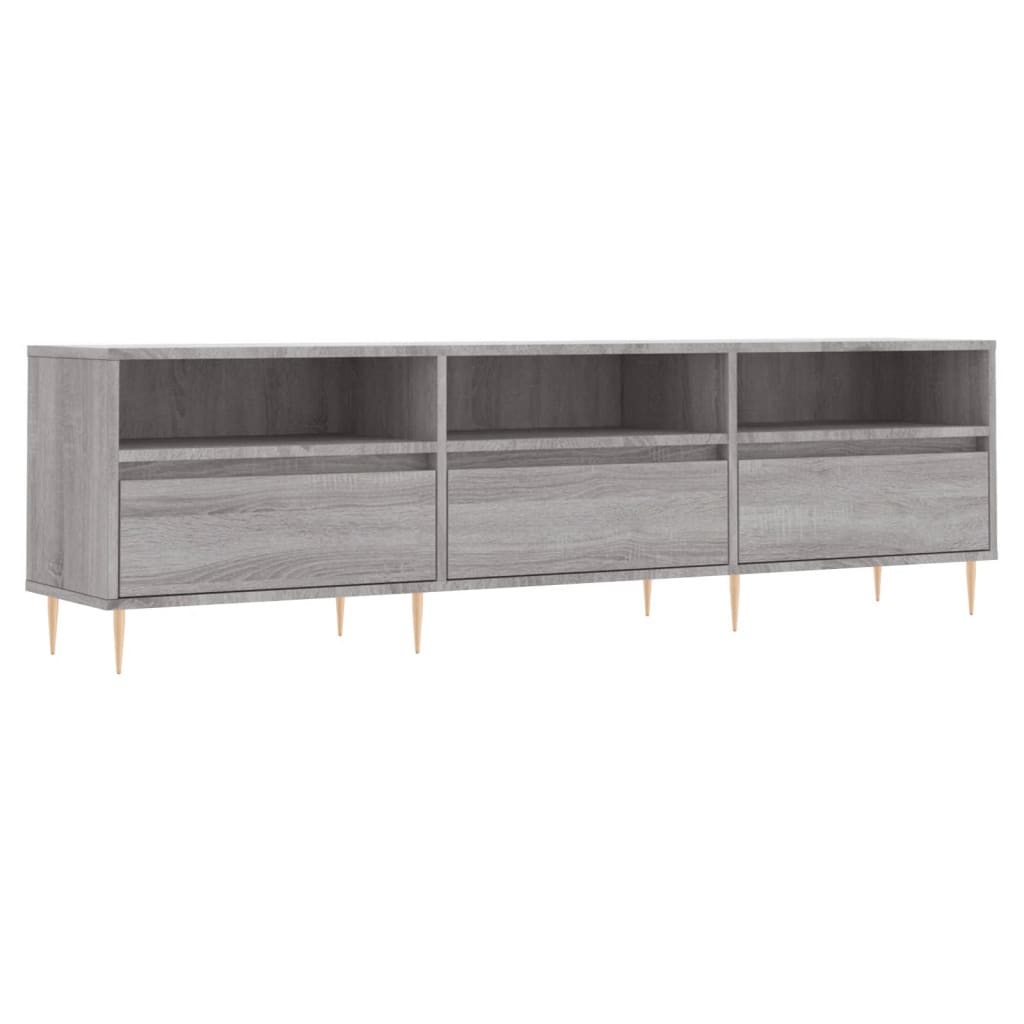 Meuble TV 150x30x44,5 cm en bois travaillé