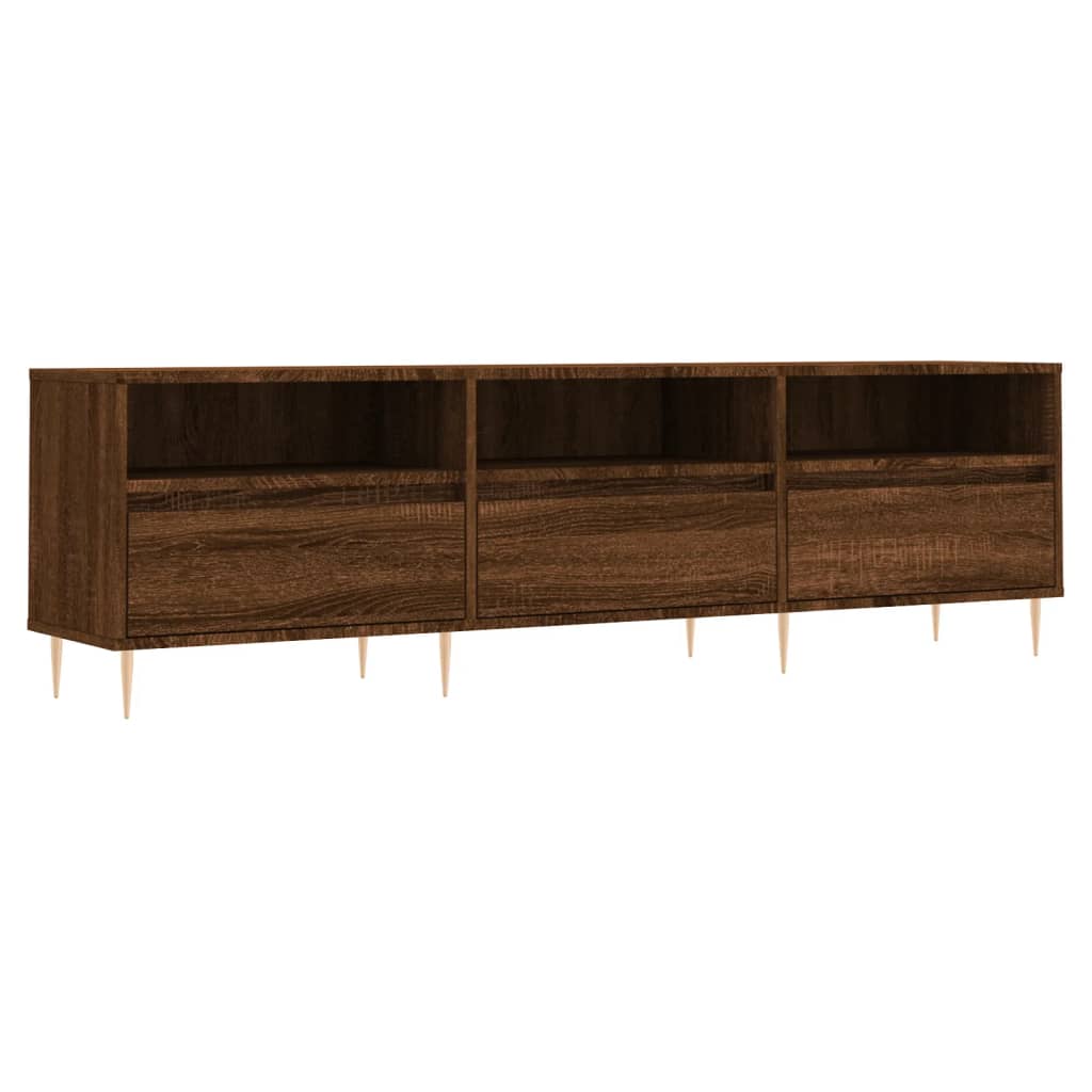 Tv-meubel 150x30x44,5 cm bewerkt hout gerookt eikenkleurig