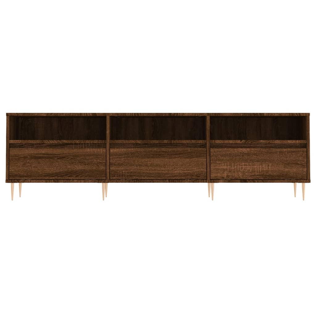 Meuble TV 150x30x44,5 cm en bois travaillé