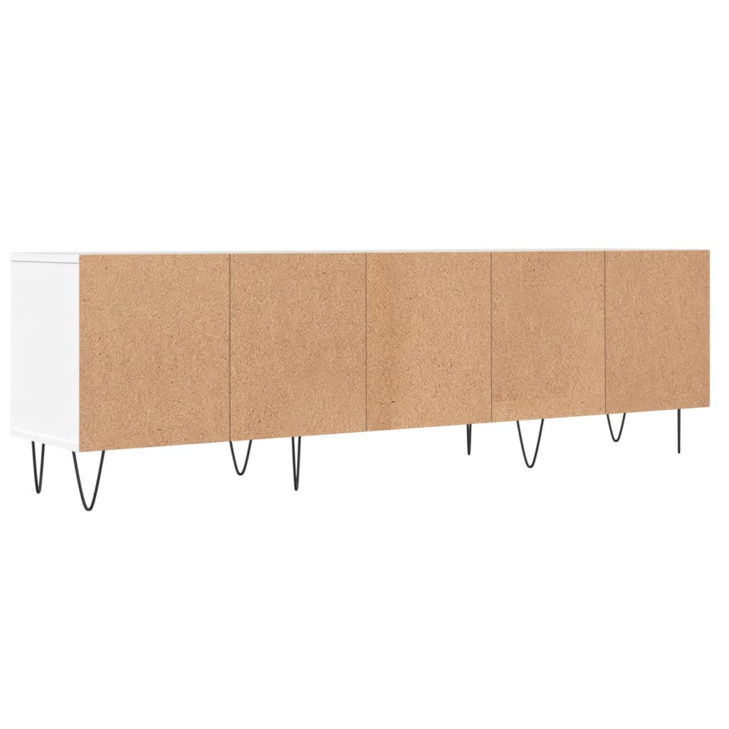 Meuble TV 150x30x44,5 cm ouvré en bois couleur chêne