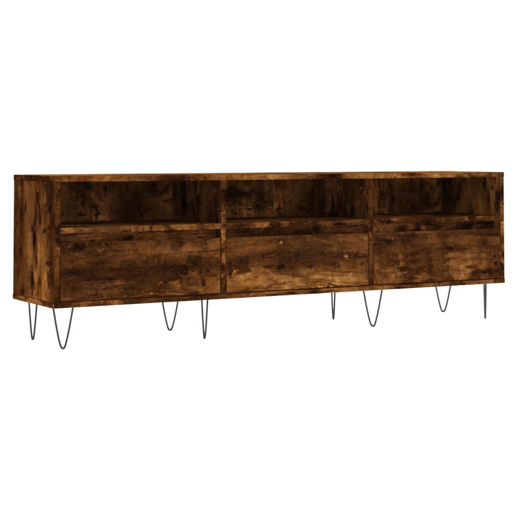 Tv-meubel 150x30x44,5 cm bewerkt hout eikenkleurig