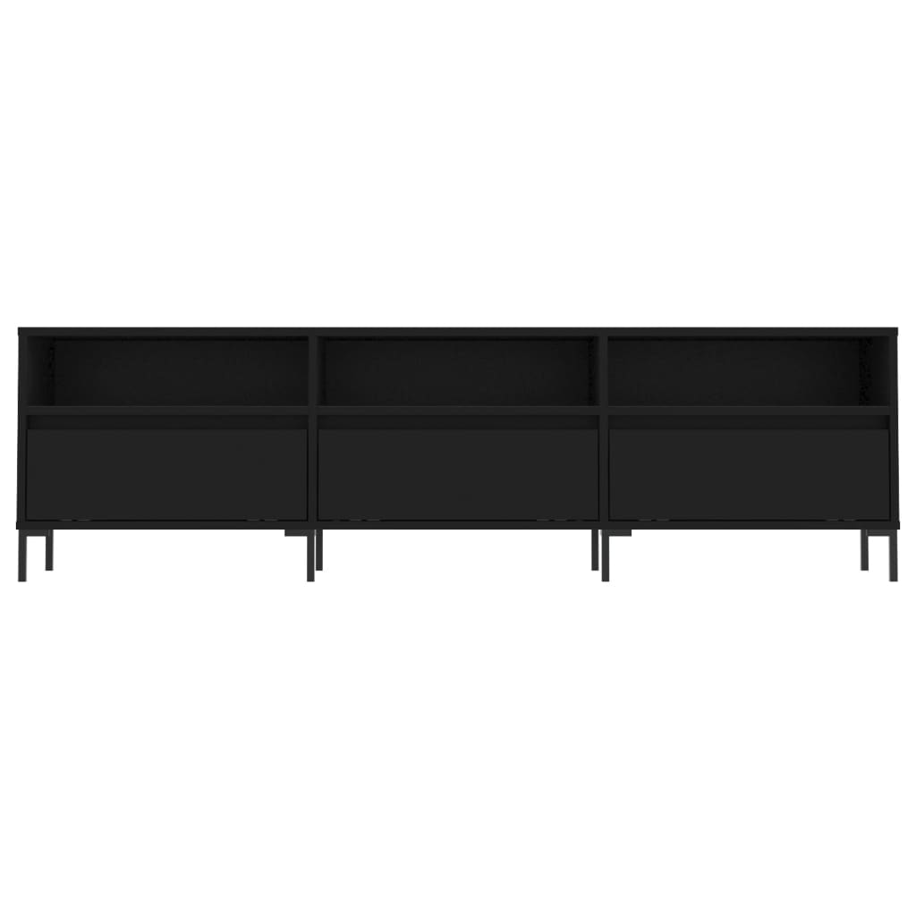 Tv-meubel 150x30x44,5 cm bewerkt hout hoogglans wit