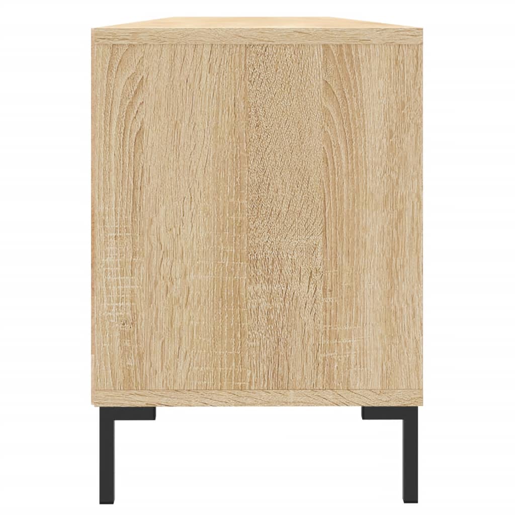 Tv-meubel 150x30x44,5 cm bewerkt hout gerookt eikenkleurig