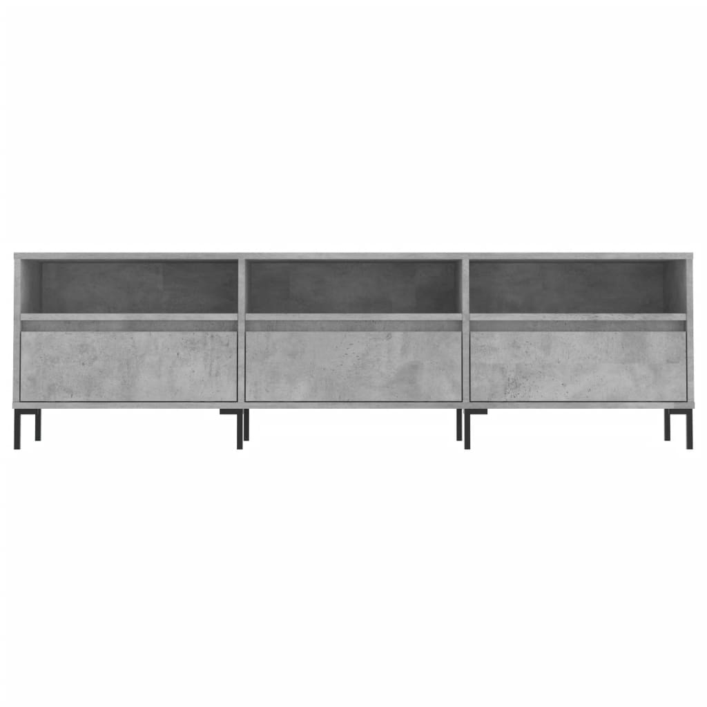 Tv-meubel 150x30x44,5 cm bewerkt hout hoogglans wit