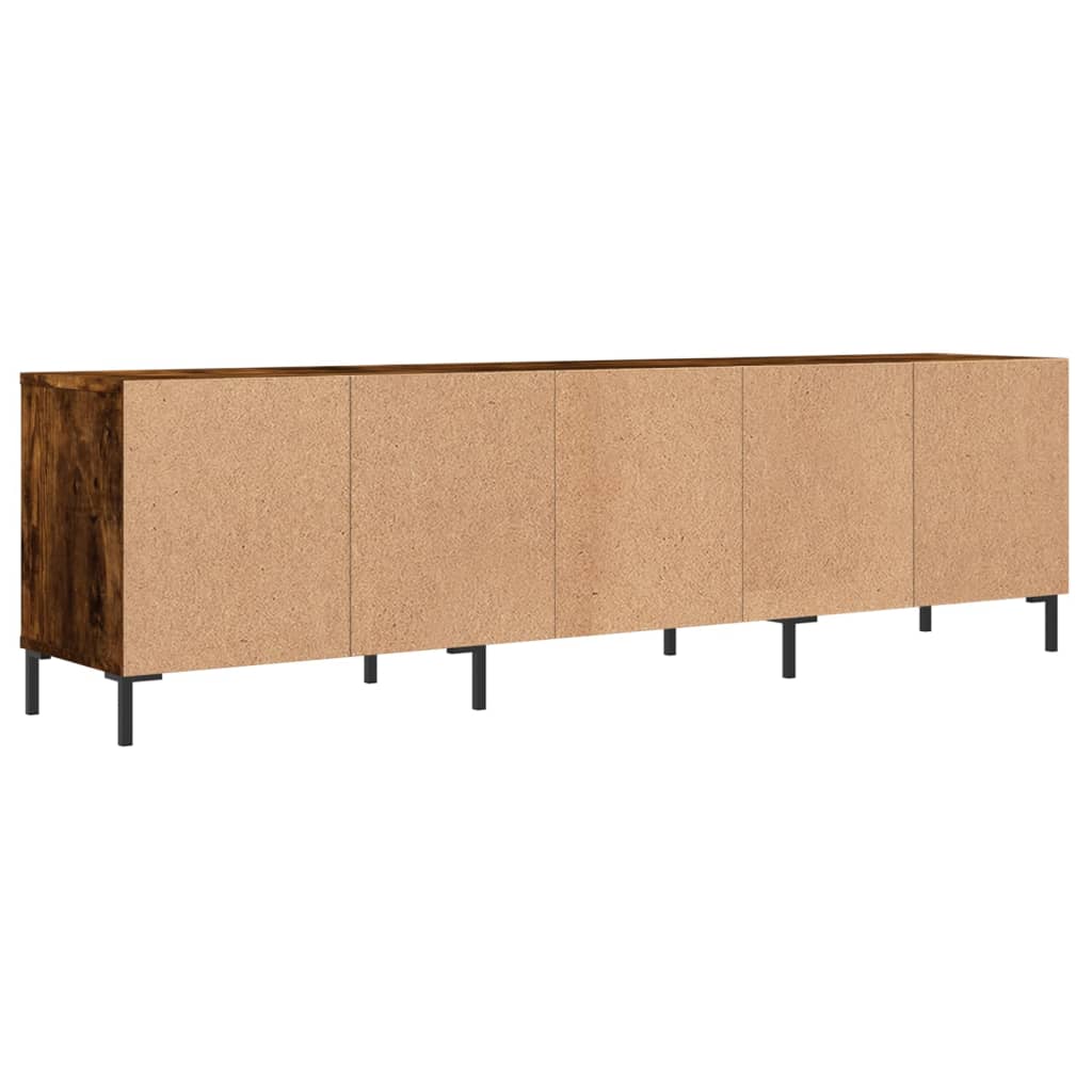 Tv-meubel 150x30x44,5 cm bewerkt hout hoogglans wit