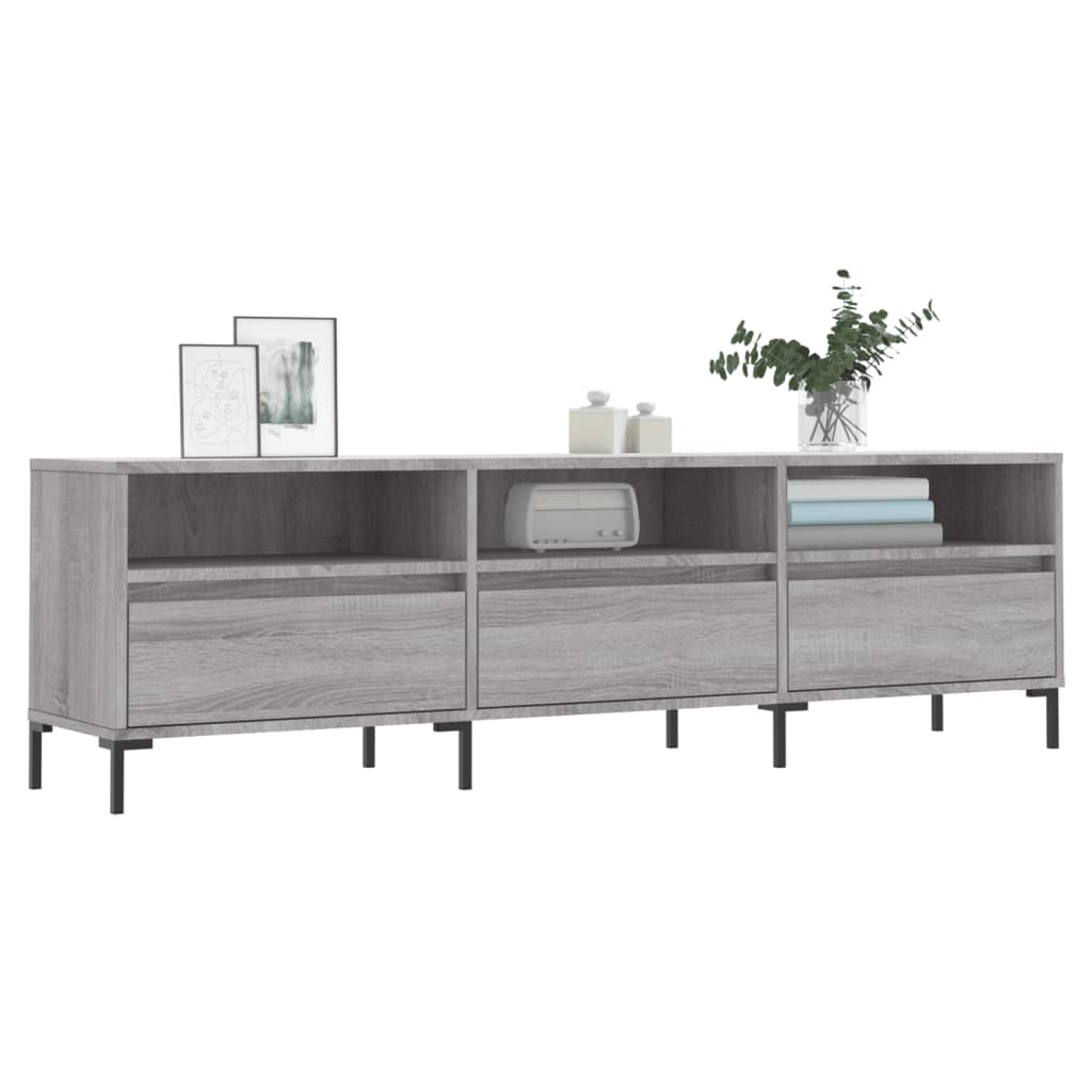 Tv-meubel 150x30x44,5 cm bewerkt hout gerookt eikenkleurig